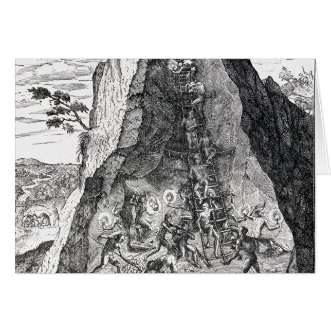 Mining', Frankfurt, 1602 Hälsningskort (Framsidan Horizontal)