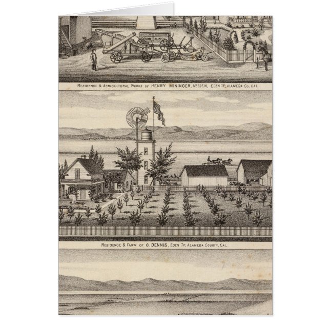 Mininger, Dennis & Hauschild-bostäder Hälsningskort (Framsidan)