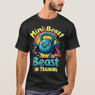 Miniodjuret i träning: Sött kettlebell-superhjälte T Shirt