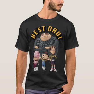 Minions:Faderns Dag Gru Och Tjejerna T Shirt