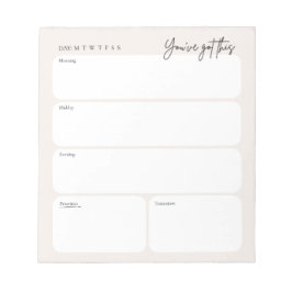 Miniräknare Daglig Planeringsblock Anteckningsblock