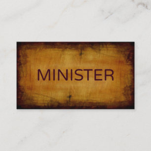 Minister Antique Brushed Visitkort