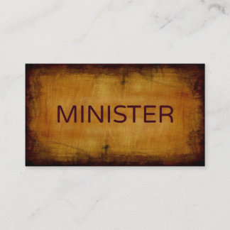 Minister Antique Brushed Visitkort