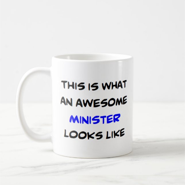 minister, fantastisk kaffemugg (Vänster)