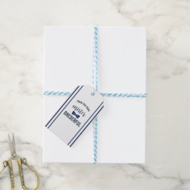 Minister Onederful Bow Tie 1a Birthday Presentetikett