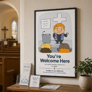 Minister predikar för församlingen poster
