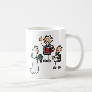 Minister Priest Reverend Performs Bröllop Ceremony Kaffemugg