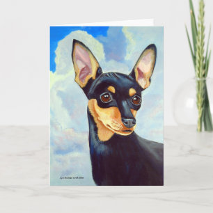 Ministerkort för Pinscher-hälsning Kort