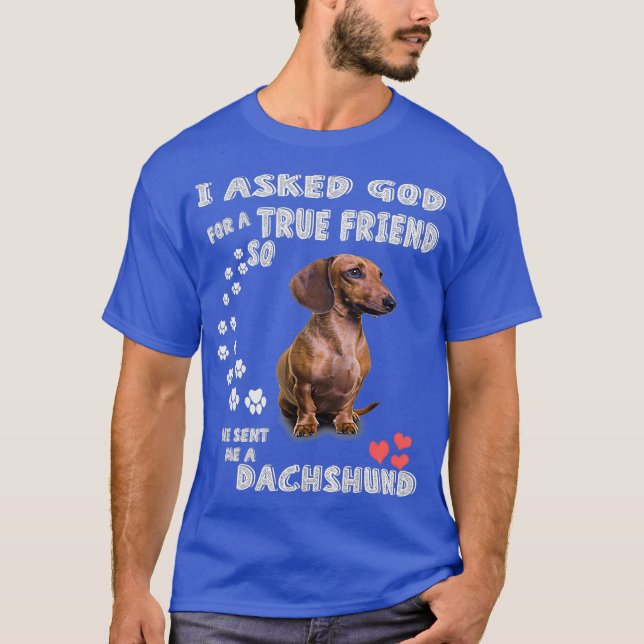 Ministern Doxie Puppy Wiener Weenie Hund Pappa T Shirt (Framsida)