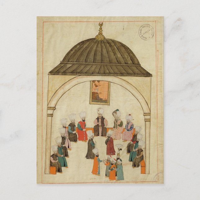 Ministern från Memorie Turchesche Vykort (Framsida)