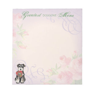 Ministern Schnauzer Heart Mamma Anteckningsblock