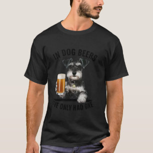 Ministern Schnauzer i öl I har bara haft ett T Shirt