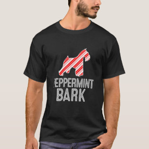 Ministern Schnauzer Peppermynt Bark Julens Hund T Shirt