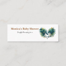 Minitarjeta De Visita Sloth & Blossoms Customizabl