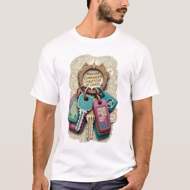 Minivan Commander T-Shirt, Chaufför för Kaos Mugg T Shirt (Framsida)
