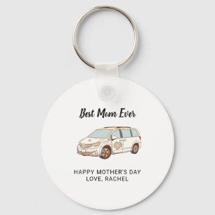 Minivan Mamma Mors dag Cute Best Mamma Nyckelring