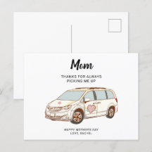 Minivan Mamma Mors dag Cute Best Mamma
