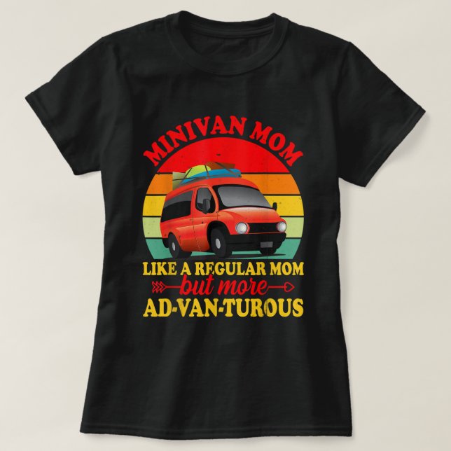 Minivan Mammor Funny Pun Mamma Drives Minivan Mama T Shirt (Design framsida)