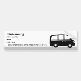 "Minivanning" minivanbildekal Bildekal