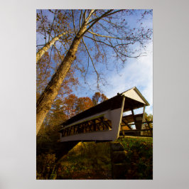 Mink Hollow Covered Bridge, Fairfield county, Ohio Poster