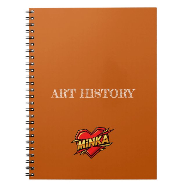 Minka Orange Anteckningsbok (Framsidan)