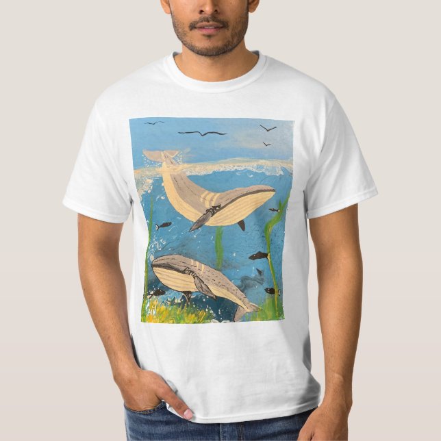 MINKE WHALES T SHIRT (Framsida)