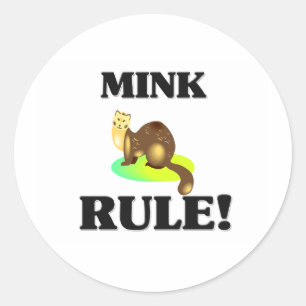 MINKEN härskar! Runt Klistermärke