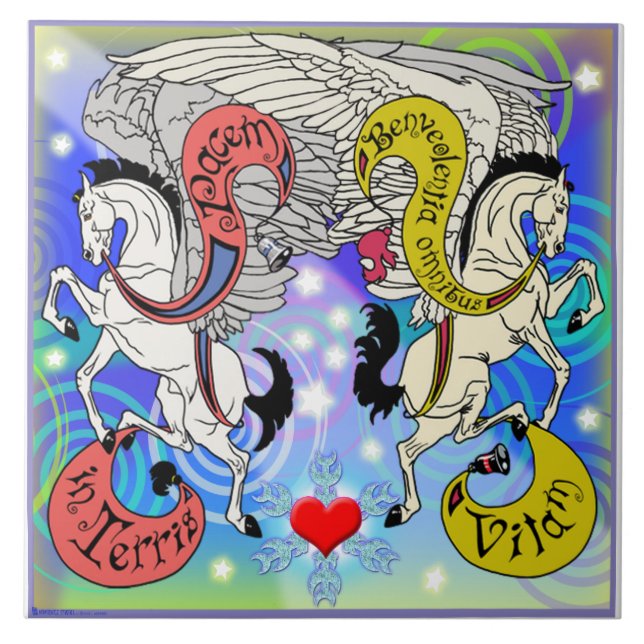 Minken Holidaze Pegasus belägger med tegel Kakelplatta (Framsidan)