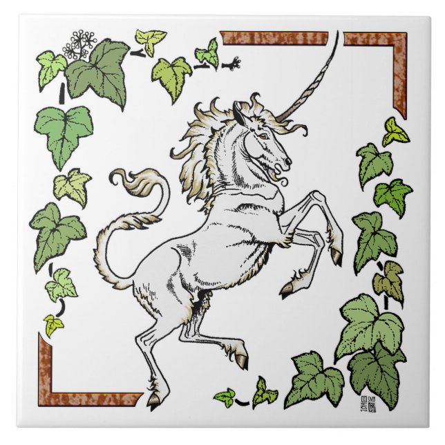 MinkiMode samling 2014: Den stora murgrönaen Kakelplatta (Framsidan)