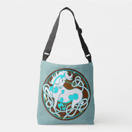 Minktoton 2014: Unicorn CrossBody - vit/blått Axelväska