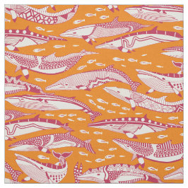 minkvalar viva magenta satsuma orange tyg