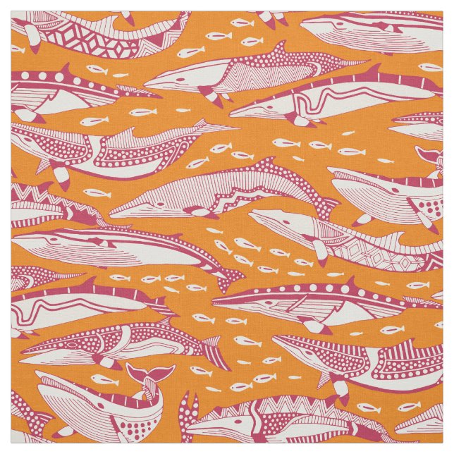 minkvalar viva magenta satsuma orange tyg (Provkarta)