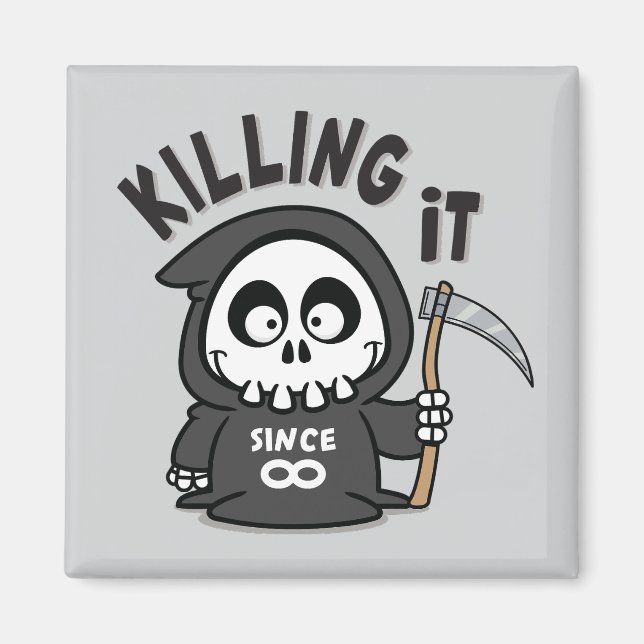 Minm Reaper Square Magnet (Framsidan)