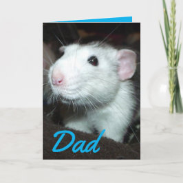 Minnande Fars dag-kort för råtta Kort