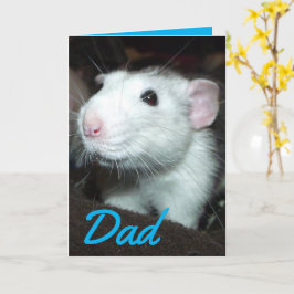 Minnande Fars dag-kort för råtta Kort