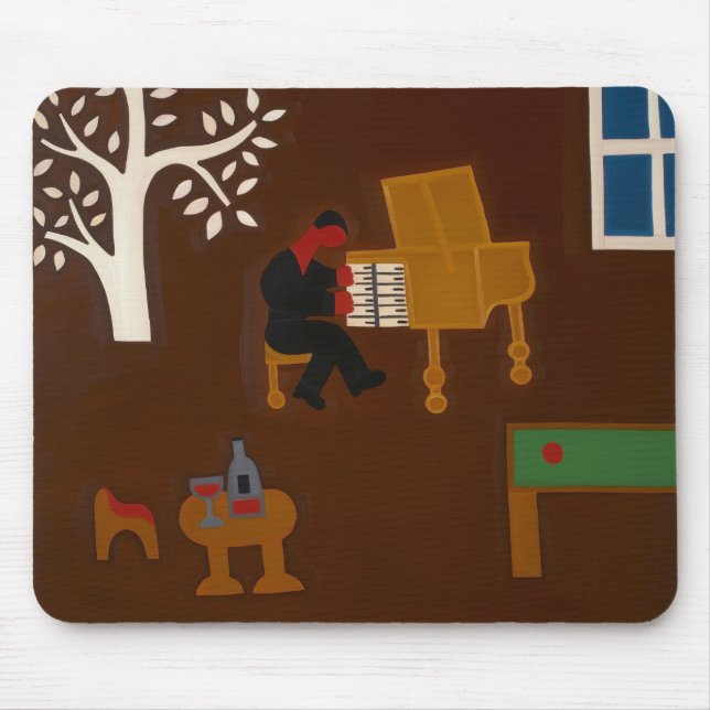 Minnas den sena eftermiddag…, 2007 musmatta (Framsidan)