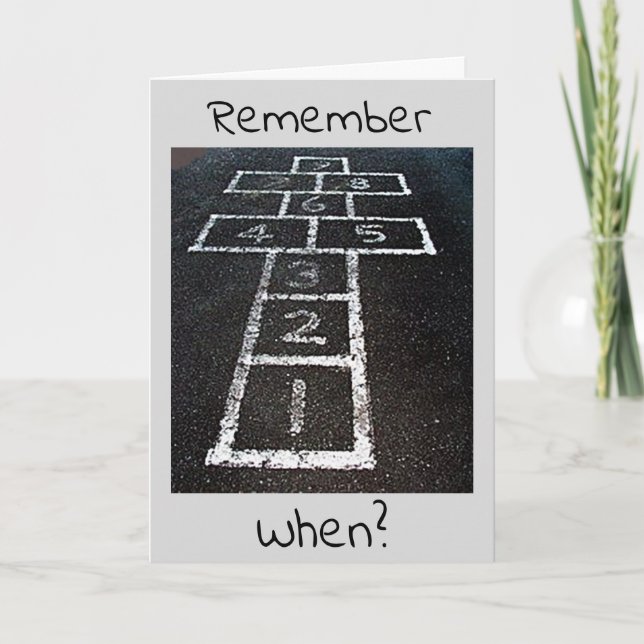 MINNE ÄR FÖRST ATT GÅ NÄR DU GÖR 50! KORT (Framsida)