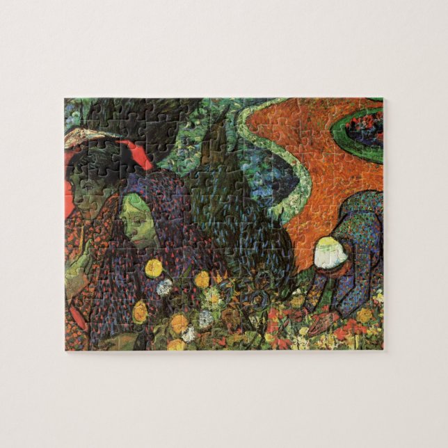 Minne av trädgården i Etten av Vincent van Gogh Pussel (Horisontell)