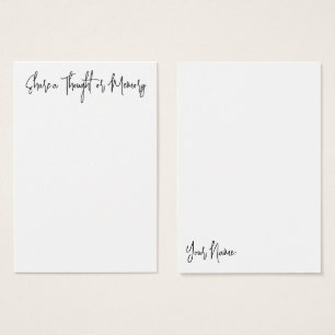  minne, Firande av livstidsminneskortet Visitkort