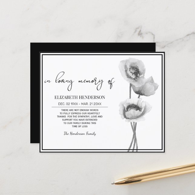 Minne för budgetsympati /Tack. (Fram/Back In Situ)