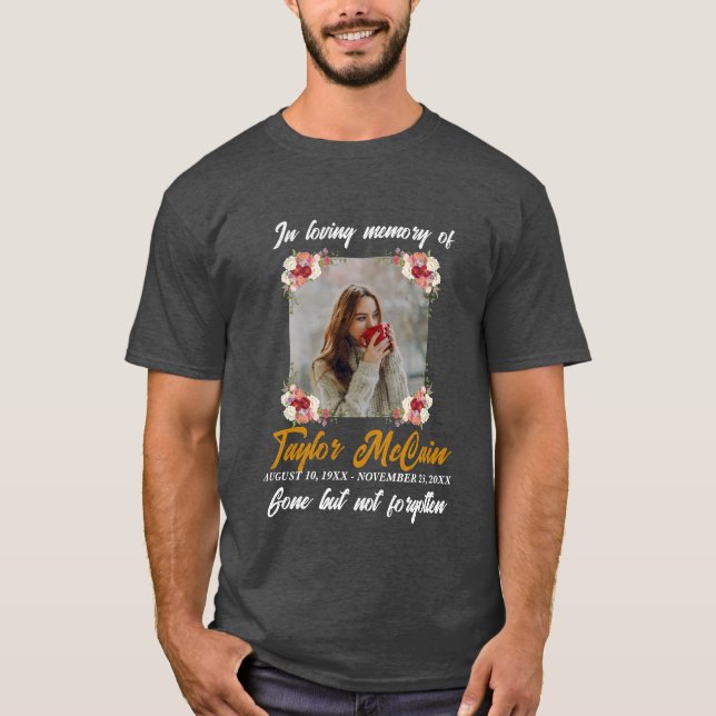 Minne för dem: Skapa Personlig Memorial T Shirt (Framsida)