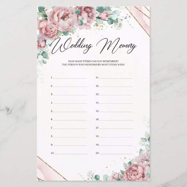 Minne för Ro eucalyptus guld Bröllop (Framsida)