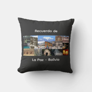 Minne från La Paz Bolivia Kudde