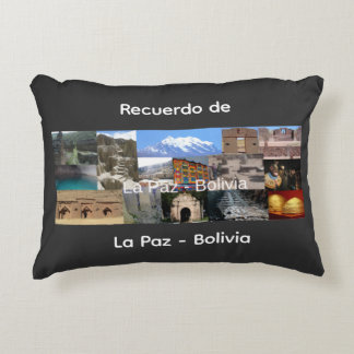 Minne från La Paz Bolivia Prydnadskudde