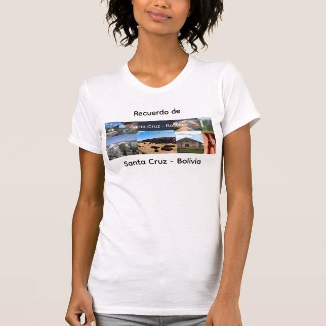 Minne från Santa Cruz Bolivia T Shirt (Framsida)