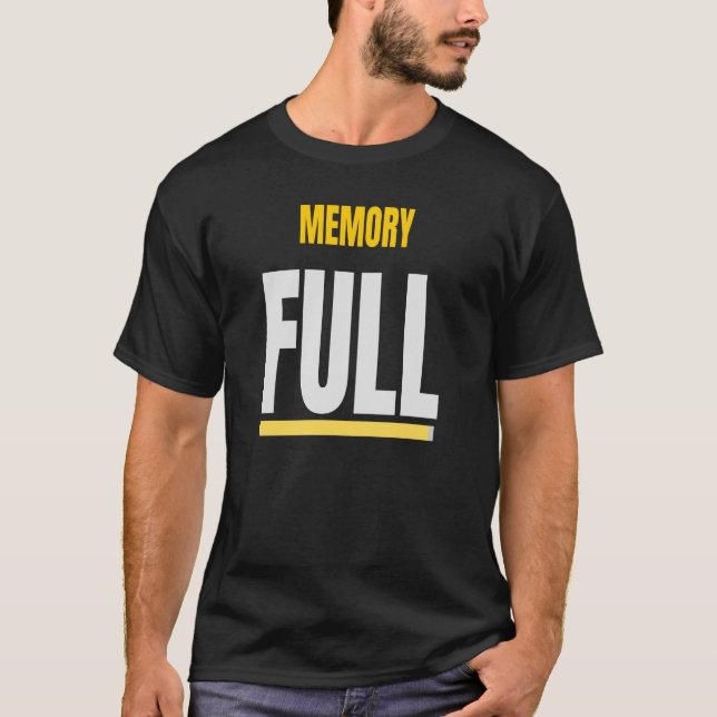 MINNE FULLT - Rolig Systemfel Design T Shirt (Framsida)