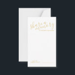 " minne" Guld Modern skript Bröllop Rådkort<br><div class="desc">Lägg till en personlig beröring till bröllop med ett modernt manus-råd till bröllop och önskemål-kort. Kortet har titeln " ett minne" i guld, det moderna skriptteckensnittet stil och detaljer i guld moderna sans serif font stil på vit bakgrund. Obs! Folidinformationen simuleras i teckningen. Ingen faktisk folie kommer att användas vid...</div>