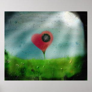 Minne i det lappade hjärtat poster