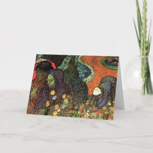 Minne i Garden at Etten av Vincent van Gogh Kort (Framsida)