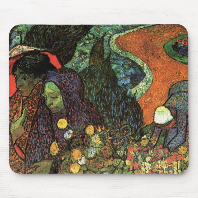 Minne i Garden at Etten av Vincent van Gogh Musmatta (Framsidan)